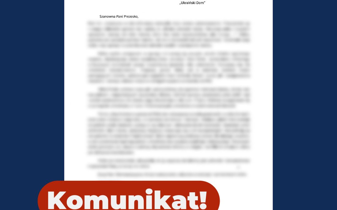 Komunikat. Kolejna próba podszywania się pod Myroslavę Keryk